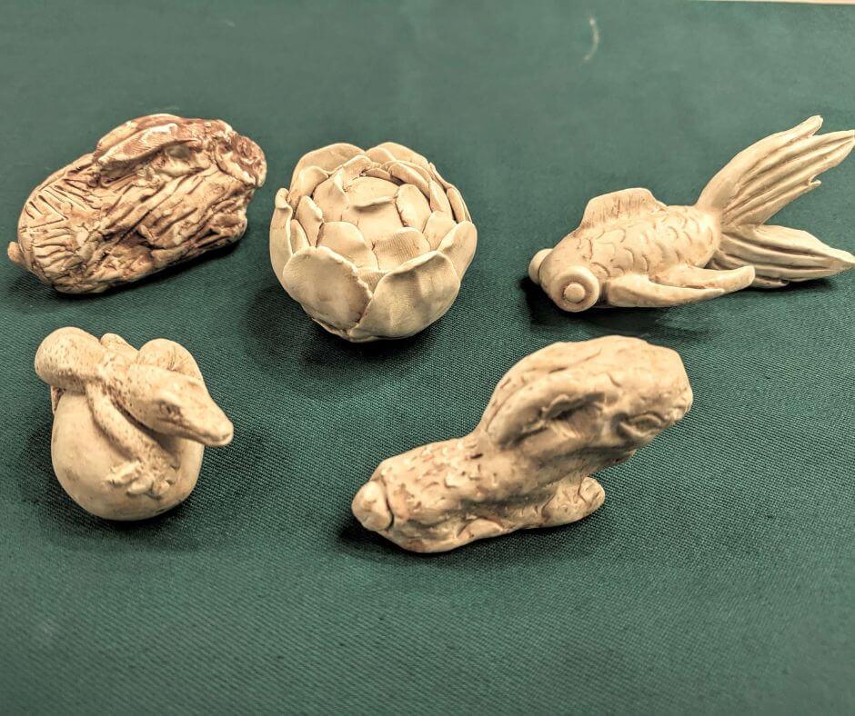 Paper Clay Stone Sculptures